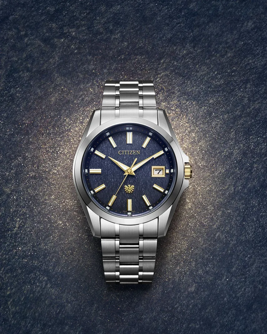 The Citizen Navy Blue Dial Super Titanium with Platinum DLC